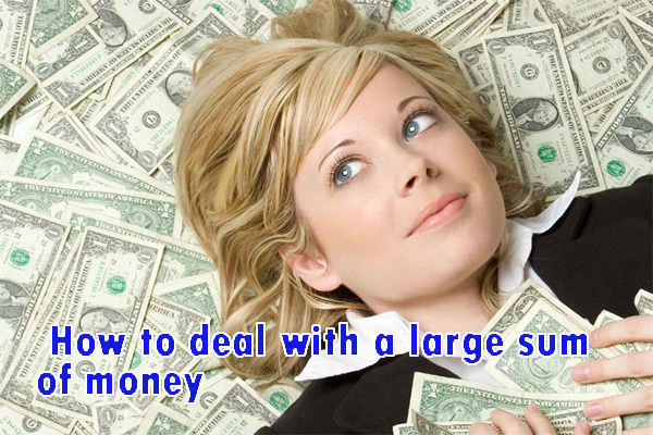 sugar baby, how to deal with a large sum of money