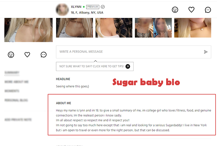 Sugar baby bio examples, sugardaddymeet